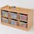 6 Deep Clear Tray Static / Mobile Classroom Storage