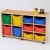 6 Deep / 4 Jumbo Coloured Tray Classroom Storage