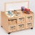 Double Sided Nursery Resource Unit + Doors, Mirror & Baskets
