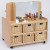 Double Sided Nursery Resource Unit + Display / Mirror & Baskets