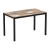 Type: Flat-Pack,  Size: 1190 x 690mm,  Height: 730mm,  Laminate Finish: Reclaimed Beach Hut,  Frame Colour: Black