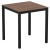 Type: Flat-Pack,  Size: 690 x 690mm,  Height: 730mm,  Laminate Finish: New Wood,  Frame Colour: Black
