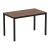 Type: Flat-Pack,  Size: 1190 x 690mm,  Height: 730mm,  Laminate Finish: New Wood,  Frame Colour: Black