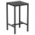 Type: Flat-Pack,  Size: 690 x 690mm,  Height: 1080mm,  Laminate Finish: Metallic Anthracite,  Frame Colour: Black