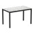 Type: Flat-Pack,  Size: 1190 x 690mm,  Height: 730mm,  Laminate Finish: Mixed Terrazzo,  Frame Colour: Black