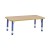 Milan Height Adjustable Rectangular Tables