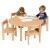 Nursery Round Wooden Table (Veneer) & Chairs Package