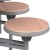 8 Seat Primo Round Mobile Folding Table - Stools