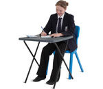 folding exam desk