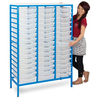 Static Metal School Tray Storage