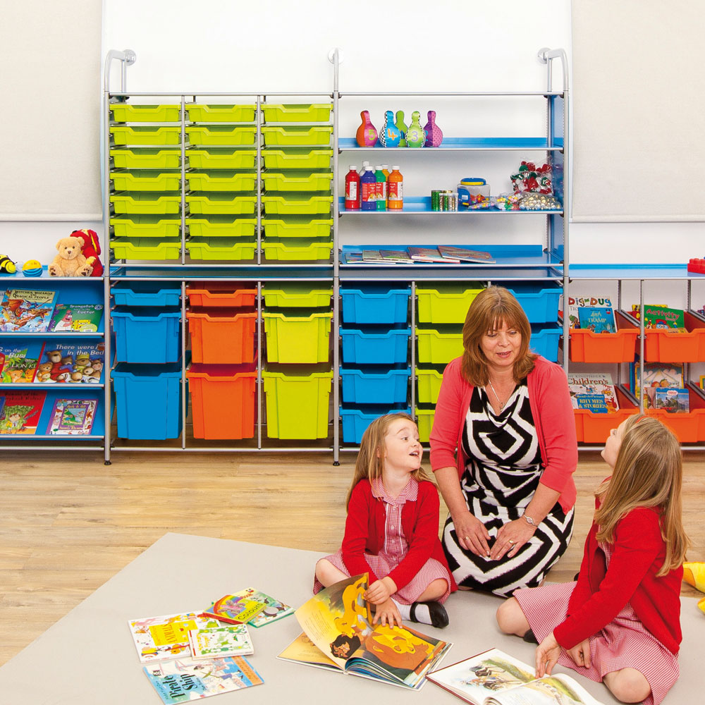 Callero School Trays & Trolleys Storage System