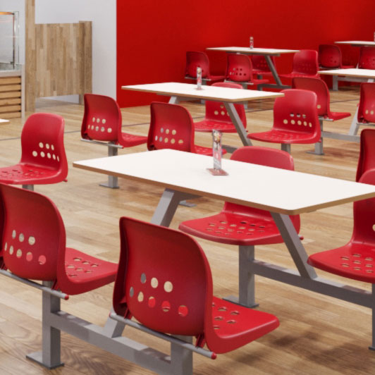 School Fixed Canteen Tables