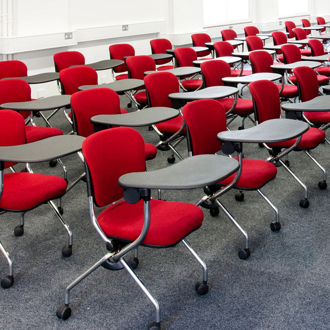 Writing Tablet & Lecture Chairs