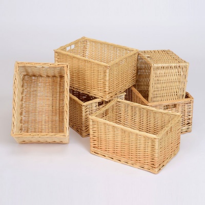 Tiered Wicker Tray Flexi Storage - 1 Right Hand & 1 Left Hand