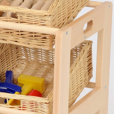 12 Shallow Basket Classroom Tidy