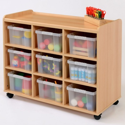 Flexi 9 Deep Clear Tray Classroom Storage