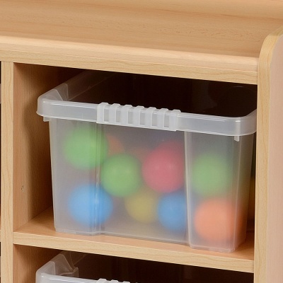 Flexi 8 Shallow & 6 Deep Clear Tray Classroom Storage