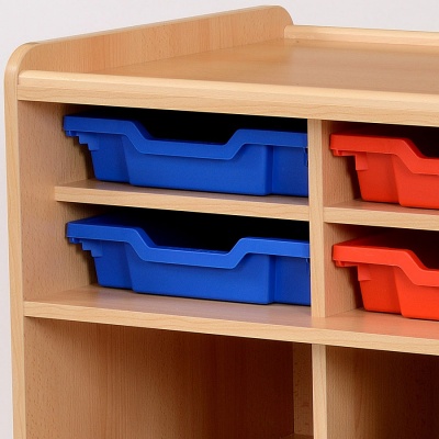 Flexi Lockable School Cupboard + 8 Shallow Trays