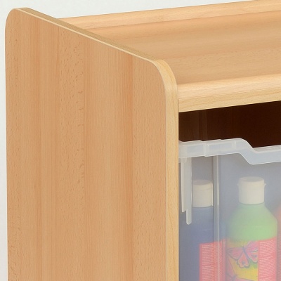 Flexi 4 Jumbo Clear Tray Classroom Storage