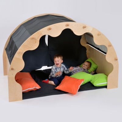 Children's Nursery Play Pod, Canopy, Curtains, Mat & Cushions
