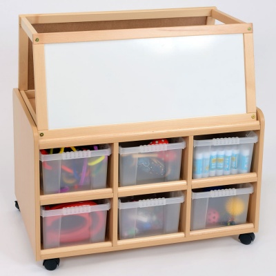 Double Sided Nursery Resource Unit + Easel & Deep Trays