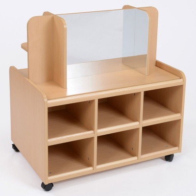 Double Sided Nursery Resource Unit + Display / Mirror