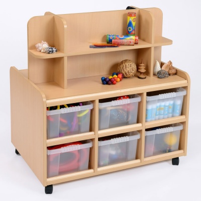 Double Sided Nursery Resource Unit + Mirror & Trays