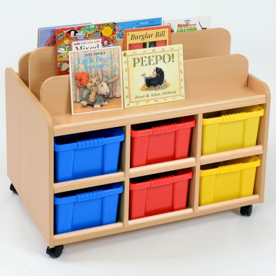 Double Sided Nursery Book Display + Trays