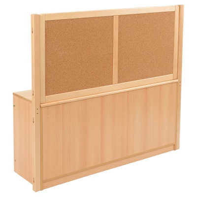 Room Scene - 4 Bay A4 24 Shallow Tray Unit + Cork / Drywipe Divider