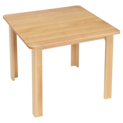 Children's Square Solid Wooden Table