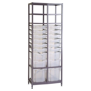 Tall 2 Bay Chemical Storage - Multi-Tray