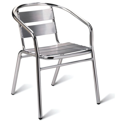 Aluminium Outdoor School Cafe Armchair