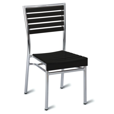 Monaco No Wood! Outdoor Cafe Chair - Dark