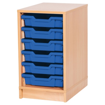 6 High Single Column Tray Storage (6 Shallow Trays)