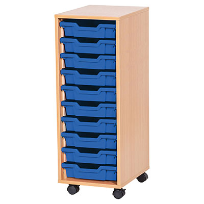 10 High Single Column Tray Storage (10 Shallow Trays)