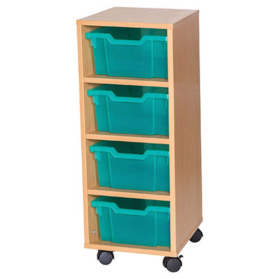 8 High Single Column Tray Storage (4 Deep Trays)