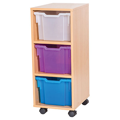 9 High Single Column Tray Storage (3 Extra Deep Trays)