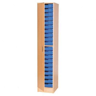 Classroom Single Column Tray Cupboard (20 Shallow Trays)