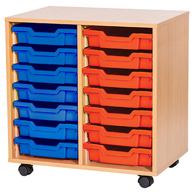 7 High Double Column Tray Storage (12 Shallow Trays)