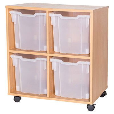 8 High Double Column Tray Storage (4 Jumbo Trays)