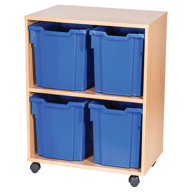 8 High Open Double Column Tray Storage (4 Jumbo Trays)