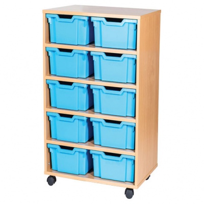 11 High Open Double Column Tray Storage (10 Deep Trays)