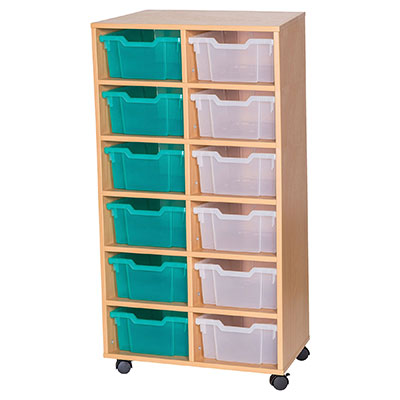 13 High Double Column Tray Storage (12 Deep Trays)