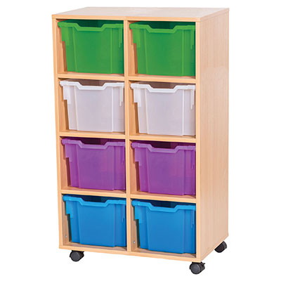 12 High Double Column Tray Storage (8 Extra Deep Trays)