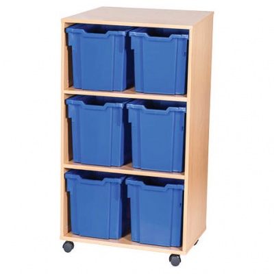 12 High Open Double Column Tray Storage (6 Jumbo Trays)