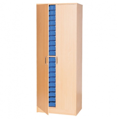 Classroom Double Column Tray Cupboard (40 Shallow Trays)