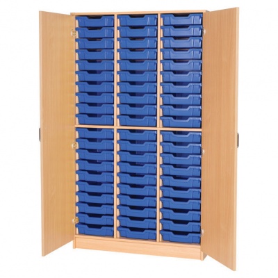 Classroom Triple Column Tray Cupboard (60 Shallow Trays)