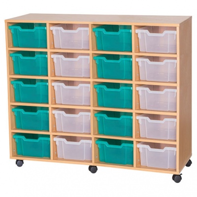 11 High Quad Column Tray Storage (20 Deep Trays)