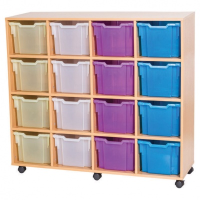 12 High Quad Column Tray Storage (16 Extra Deep Trays)