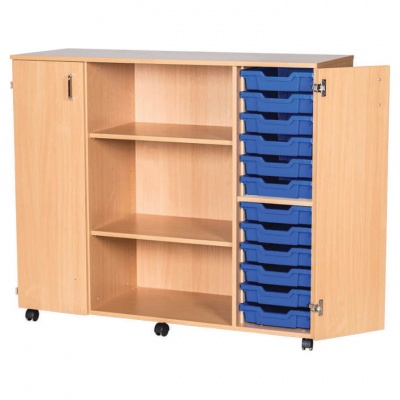 12 High Quad Column Tray Storage (24 Shallow Trays)